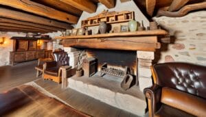 embracing rustic charm in stone fireplace designs